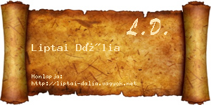 Liptai Dália névjegykártya